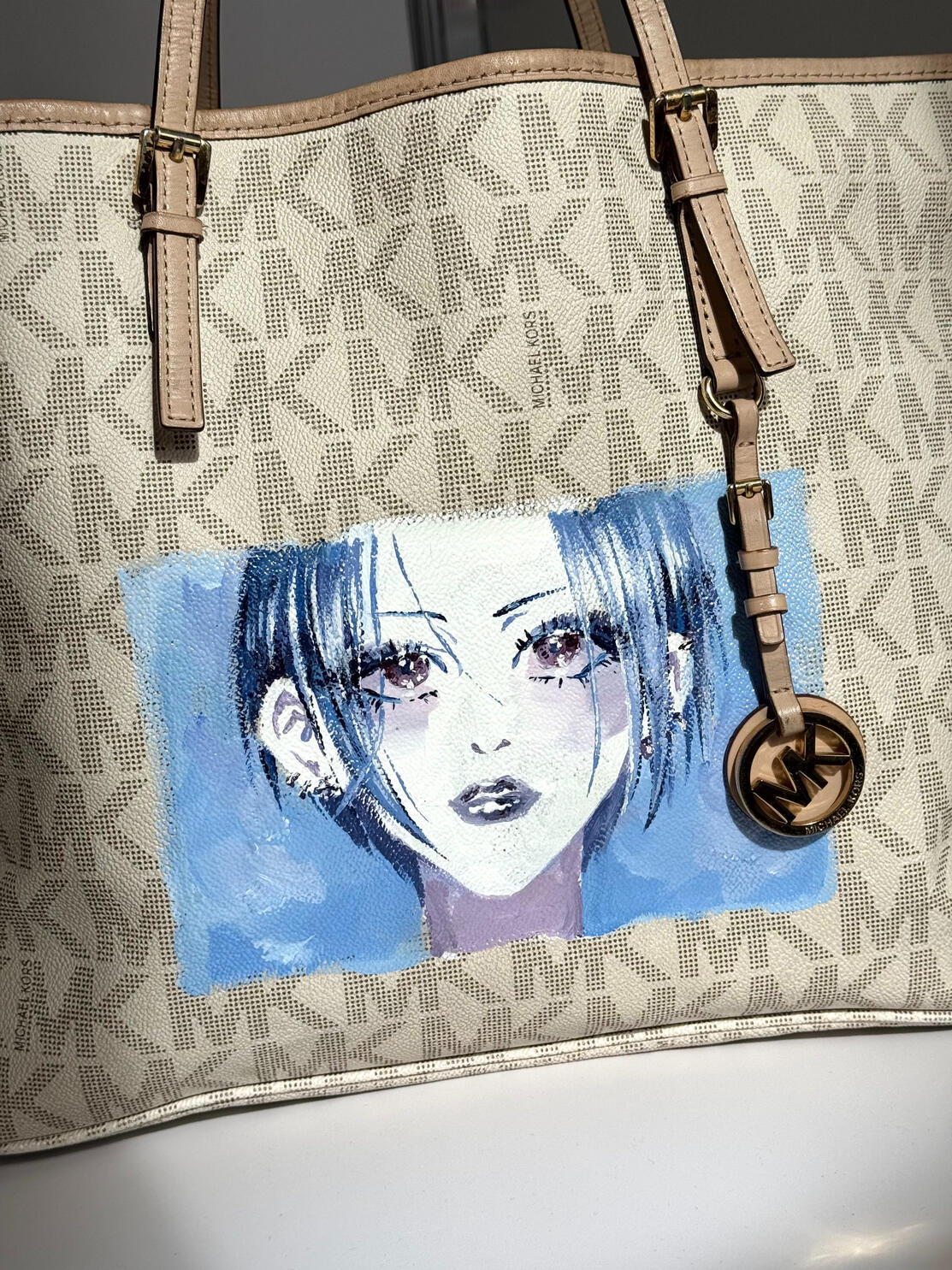 Leather Bag Painting Leather Bag Painting