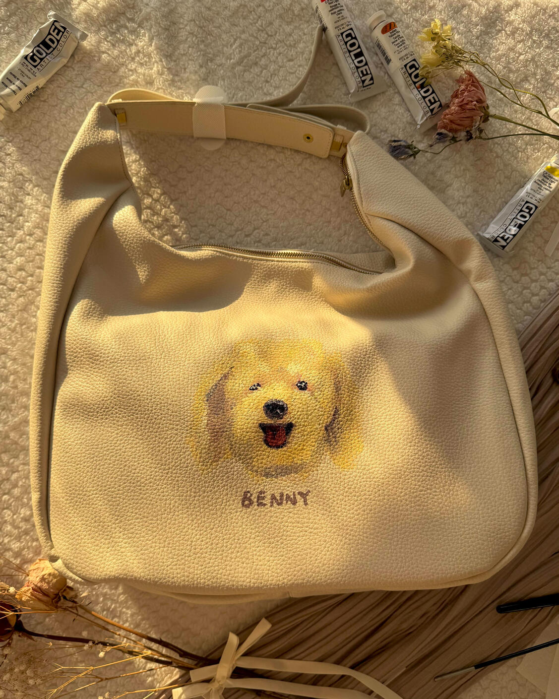 Leather Bag Painting Leather Bag Painting